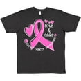 thumbnail image 3 of Inktastic Love, Care, Cure Breast Cancer Awareness Pink Ribbon T-Shirt, 3 of 5