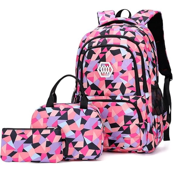 Mochila con estampado geométrico