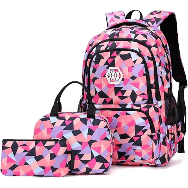 Mochila con estampado geométrico