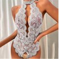 thumbnail image 2 of Women's Sexy-Lingerie Babydoll Sleepwear Underwear Lace Dress G-string Nightwear, 2 of 5