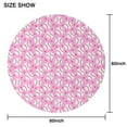 thumbnail image 6 of Pink Baseballs Pattern Round Tablecloth 60"x60",Wrinkle Wipeable Table Cloth for Kitchen Dining Room Picnic Patio Party, 6 of 6