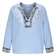 thumbnail image 5 of Cotton Long Sleeve Vintage V Neck T Shirts For Men Summer Travel Gym Commute Errands Lounge Weekend Daily Wear Easy Layering Daily Style Smart Casual Easy Outfit, 5 of 6