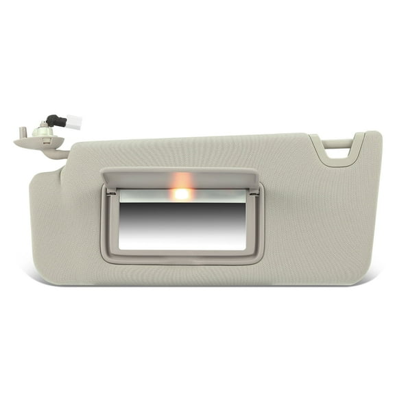 DNA Motoring Sun Visor for 2008-2011 Honda Accord Crosstour, Factory Style, Gray