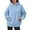 /v99Light Blue446, variant on CAIVO Womens Oversized Sweatshirts Pullover Hoodies Artificial Velvet Long Sleeve With Pockets Winter Fall Solid Color Hoodies Christmas Cozy Tops