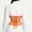 Orange, variant on Duoif Wide Belts for Women Dresses Elastic Leather Lace Underbust Belts Vintage Stretch Belt