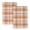 Fall Checked, variant on Fall Pumpkin Kitchen Towel 18x26 Inch,Orange White Maple Leaves Dish Towels Hand Towels for Harvest Autumn Thanksgiving Home Kitchen Decoration (Set of 2)