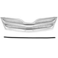 thumbnail image 3 of Suitable for Replacement Front Upper Grille for 2013-2016 Toyota Venza - Compatible with TO1200359 & 531010T020 - Durable Plastic Construction with Silver Finish, 3 of 9