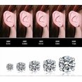 thumbnail image 3 of 5 Pairs Stud Earrings Set, Hypoallergenic Cubic Zirconia 316L Earrings Stainless Steel CZ Earrings 3-8mm, 3 of 4