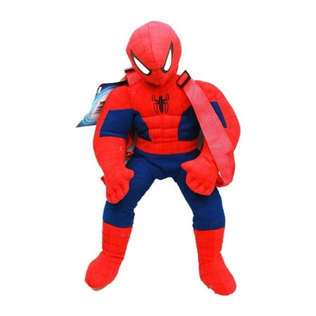 Plush Strap - Ultimate Spider Man Plush Backpack, The Spider-Man Plush Backpack is a stuffed character with zipper and straps By From USA