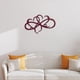 thumbnail image 1 of Decoración de pared de hierro metálico | Diseño de doble corazón | Arte de colgante interior moderno | Metal forjado duradero | Fácil instalación | Versátil para sala de estar, dormitorio, oficina, 1 of 3
