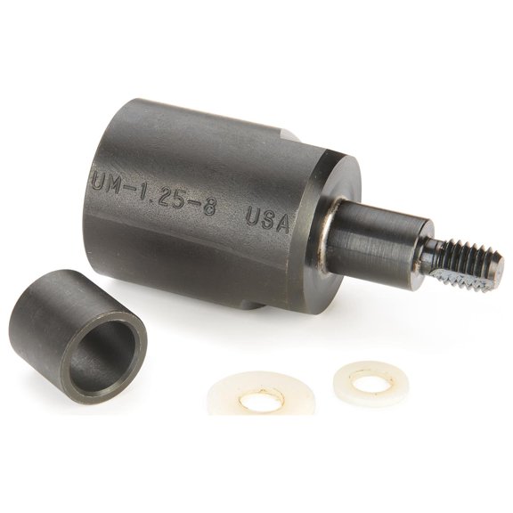 Stainless Bottle Stoppers 1-1/4" x 8 TPI Universal Mandrel with 13/16" Bushing