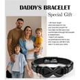 thumbnail image 3 of Mens Infinity Knot Bracelet, Christmas Gift for Him To My Man/Son/Dad Leather Bracelet I Love You Mens Bracelet Mens Gift Boyfriend Husband Couple, 3 of 5
