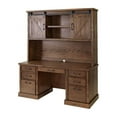 thumbnail image 3 of Rustic Wood Hutch With Wood Doors Storage Hutch Fully Assembled Brown, 3 of 7