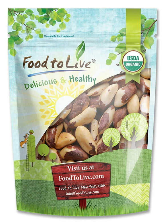 Organic Brazil Nuts, 4 Pounds  Non-GMO, Raw, Kosher, Vegan  by Food to Live
