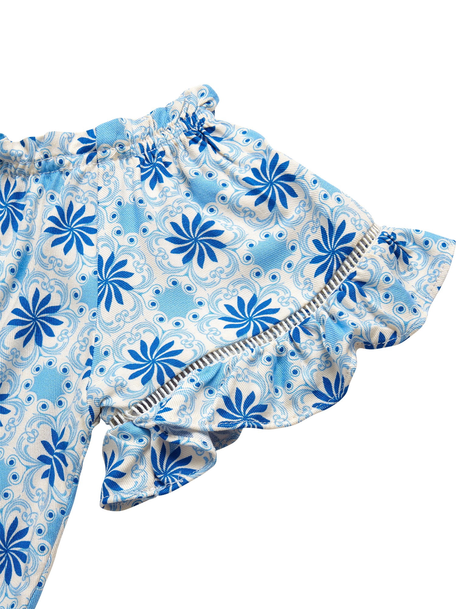 Jessica Simpson Girls' Off The Shoulder Blouse with Ruffle Sleeves, Sizes 4-16