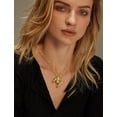 thumbnail image 2 of Balloon Initial Necklaces for Women Bubble Letter Necklace Gold Chain Pendant Alphabet Necklaces Dainty Letter Name Jewelry Gifts, 2 of 5