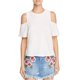 thumbnail image 1 of Free People - Camiseta básica Taurus Cold Shoulders para mujer, blanca, mediana Free People Camiseta básica, 1 of 1