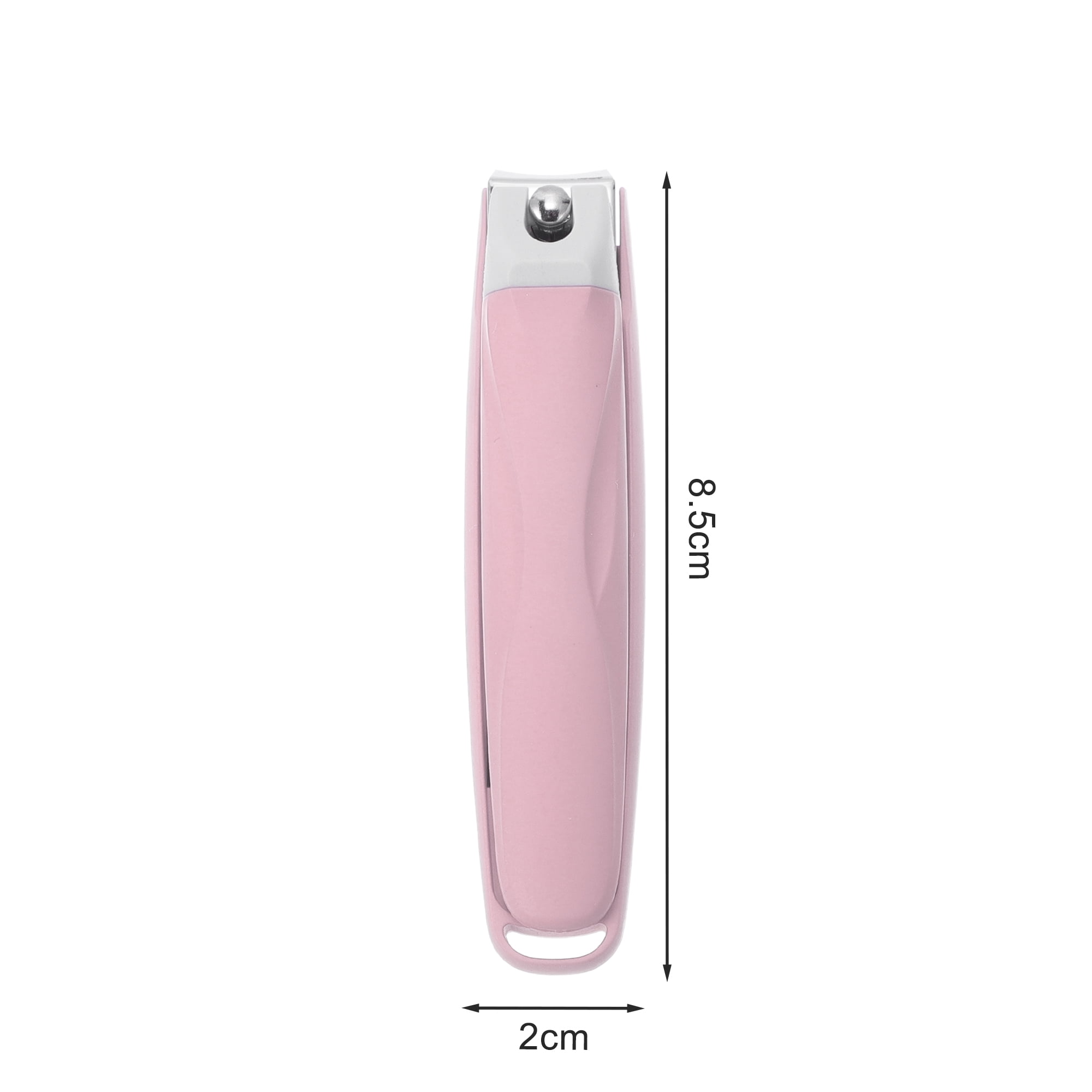 Unique Bargains 1pc Anti-splash Nail Clippers for Easy Nail Trimming Light Pink Small
