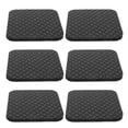 thumbnail image 1 of ROMANSENTIAL 6pcs Shock Absorbing Mat for Elliptical Machine Non-slip Black Fitness Equipment Mat, 1 of 6
