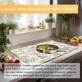 thumbnail image 6 of Stove Top Cover for Electric Stove，Christmas Kitchen Decor Vintage Floral Plant Extra Thick Natural Rubber Glass Top Protector, Prevents Scratching, Expands Usable Space 28.5'''' x 20.5'''', 6 of 6