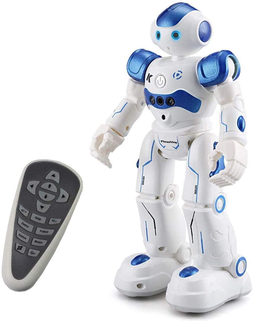 New Intelligent Robot RC Remote Control Smart Action Music Kids Toy Gift Blue 