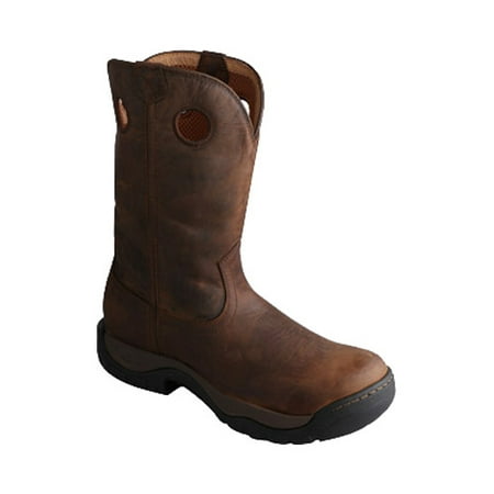 Men's Twisted X MABW001 Waterproof All Around Black Genuine Deerskin Leather 10 (Best Waterproof Cowboy Boots)