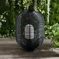 thumbnail image 7 of JONATHAN Y Kandella 26.7" Outdoor Woven Oval Asian LED Lantern, Black, JYL6506A, 7 of 7