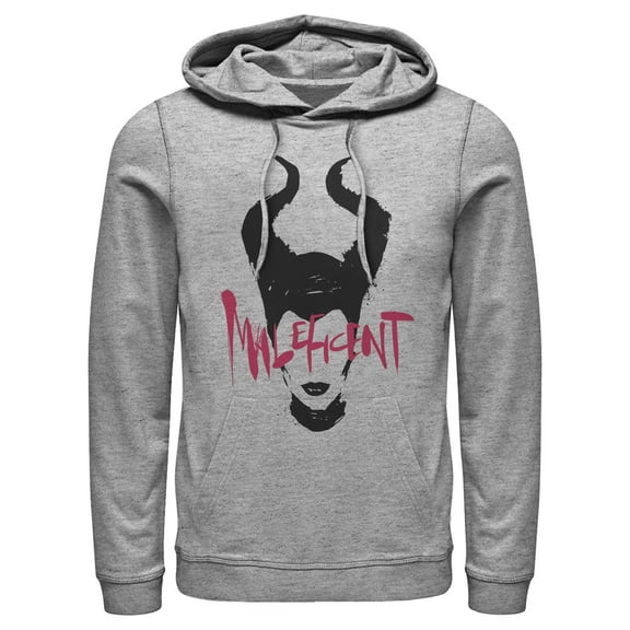 Men's Maleficent: Mistress of All Evil Lips  Pull Over Hoodie Athletic Heather Medium