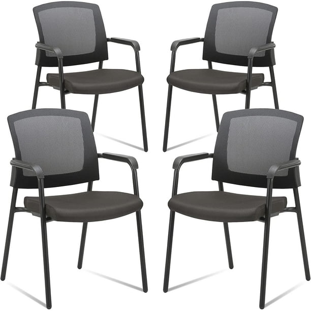 CLATINA Office Reception Guest Chair Mesh Back Stacking with Ergonomic