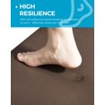 thumbnail image 6 of 2-Piece Pretigo Anti Fatigue Kitchen Rug Set 17.5"x59" & 17.5"x30"Cushioned Floor Mat Non Slip & Waterproof - Brown, 6 of 7