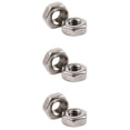thumbnail image 2 of 300Pzs M3 3mm Sujetador Tuerca de Metal Hexagonal de Rosca Hembra Tono de Plata, 2 of 5