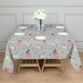 thumbnail image 3 of Princess Unicorn Butterfly Pattern Square Tablecloth,Waterproof Square Table Cover,Wipeable Spillproof Washable Table Cover for Home Kitchen Party Decor 52"x52"(132x132cm), 3 of 6