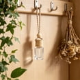 thumbnail image 5 of 1 Pc 5ml Hanging Car Air Freshener Diffuser,Empty Clear Glass Essential Diffuser Oil Aromatherapy Fragrance Perfume Pendant Glass Vials with Wooden Caps & Hanging String(C), 5 of 6