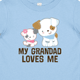 thumbnail image 4 of Inktastic My Grandad Loves Me Granddaughter Puppy Girls Girls Baby T-Shirt, 4 of 5