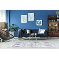 thumbnail image 2 of Ladole Rugs Grant Shaggy Asilah Abstract Modern Abstract Turkish Indoor Small Mat Doormat Rug in Dark Gray White, 1'10" x 2'11", 2 of 4