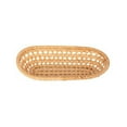 thumbnail image 1 of Oval Rattan Woven Storage Basket Kitchen Food Storage Tray For Bread Fruit, 1 of 9