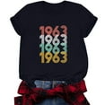 thumbnail image 4 of IROINNID Women's Summer Fashion Casual 1963 Printed T-Shirt Round Neck Loose Short Sleeve Tops, 4 of 4