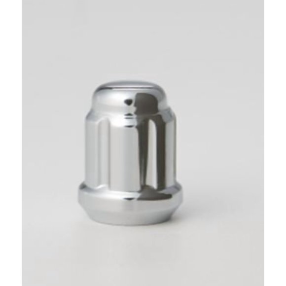 West Coast Wheel Accessories Lug Nut W1015S 12 Millimeter x 1.5 Thread Size; 60 Degree Conical; 1.38 Inch/35 Millimeter Overall Length; Spine Drive; 6 Spline Tool; Chrome Plated; Steel; Single