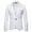 White, variant on Herrnalise Men Casual Slim Fit Stripe Printed One Button Blazer Suit Back Long Sleeves Jacket Burgundy