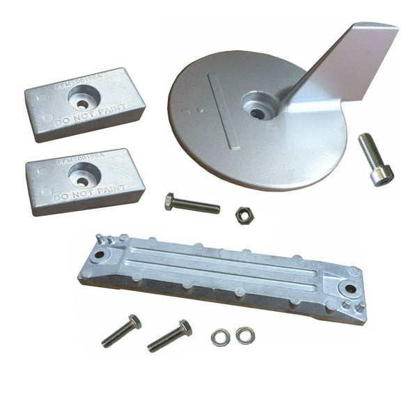 Complete Zinc Anode Kit w/ Hardware for Honda BF 75 - 115 HP Outboard Engines US Military Grade Zinc Kit Replaces 8m6008003, 95411, 18-6163, CMHBF75115KIT, CMBF35225KIT, 21400