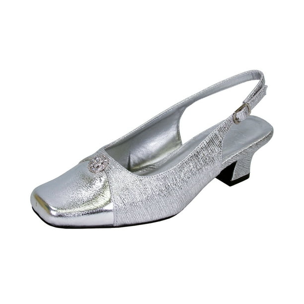 inexpensive silver shoes