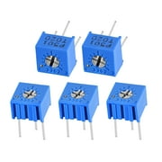 Uxcell 3362 Trimmer Potentiometer 500R Ohm Top Adjustment Variable Resistors 5pack
