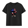 thumbnail image 5 of ZVAVZ 2 Piece Patrotic Outfits Boys Girls Cotton T-shirt and Shorts Set 4th of July Clothing Sets Independence Day Sweatsuit Set Black 7 Years, 5 of 10
