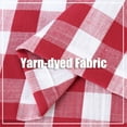 thumbnail image 6 of Plaid Valances Curtain, Rod Pocket Thicken Yarn Dyed Buffalo Check Gingham Curtains Valance, 6 of 9