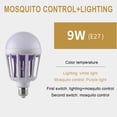 thumbnail image 5 of Electrodomésticos Bombilla E27 de 9 W, 2 en 1, lámpara LED electrónica antimosquitos, mata insectos y moscas, para interiores y exteriores., 5 of 5