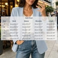 thumbnail image 3 of Guieoi Fall Blazer for Women Long Sleeve Business Casual Office Jacket Blue XL, 3 of 9