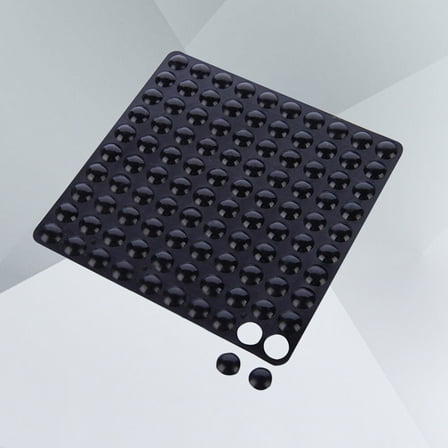 Toyvian 100pcs Rubber Cabinet Bumpers Self Adhesive Round Bumper Pads for Cabinet Doors