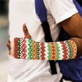thumbnail image 5 of COEQINE Christmas Arm Cast Covers Gingerbread Man Breathable Cast and Bandage Protector Fabric Sleeves Arm Cast Sleeve with Thumb Cover Christmas Decorative Arm Plaster Cover Size L, 5 of 7