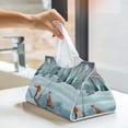 thumbnail image 6 of Pofeuu Gnome And Red Fox Fishing Print Tissue Box Cover, Modern Decorative PU Leather Rectangular Tissue Box Case Organizer Holder for Vanity Countertop, Night Stands, Livingroom, 6 of 7