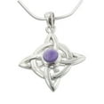 thumbnail image 3 of Witches Knot with Genuine Amethyst Sterling Silver Pendant, 3 of 3